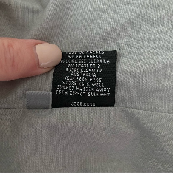 Jigsaw Leather Jacket, Sz L - Picture 7 of 9